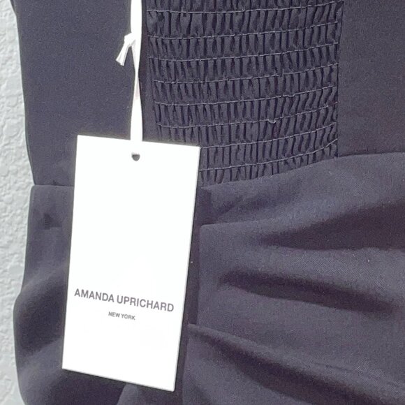 NWT $212 AMANDA UPRICHARD Black Strapless Brenna Dress L - Picture 7 of 7